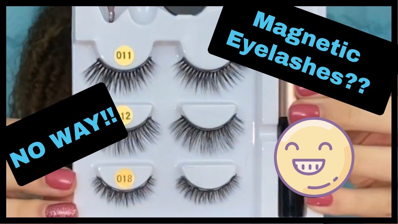 Trying EYELASHES YouTube