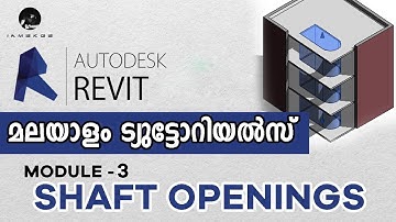 13. Using Shaft Opening/Floor Opening | Revit Architecture Malayalam Tutorials