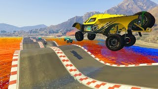 EL AGUA ES LAVA!! - CARRERA GTA V ONLINE - GTA 5 ONLINE EL AGUA ES LAVA!! - CARRERA GTA V ONLINE - GTA 5 ONLINE