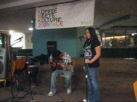 Camelia Rodriguez performing at ACE's Koffee Meets...