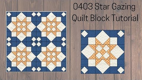 0403 Star Gazing Quilt Block Tutorial | Block of the Day 2023 | Rotary Cutting | AccuQuilt