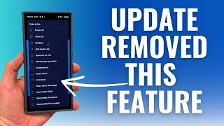 New Samsung Update Removed This Classic Feature From Galaxy Smartphones