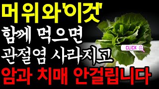 머위 이렇게 절대 먹지 마세요! 암세포 치매 싹 사라지는 3가지 건강음식