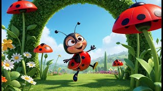 Round and Round the Ladybug | Fun Ladybug Song for Kids | Playful Insect Adventure Rhyme
