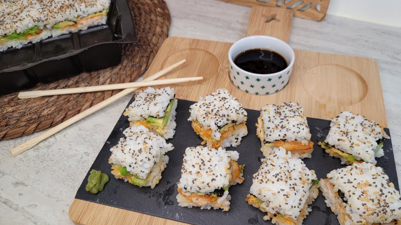 Sushi | california fait dans un moule à gâteau | technique simplifiée Recette chef japonais