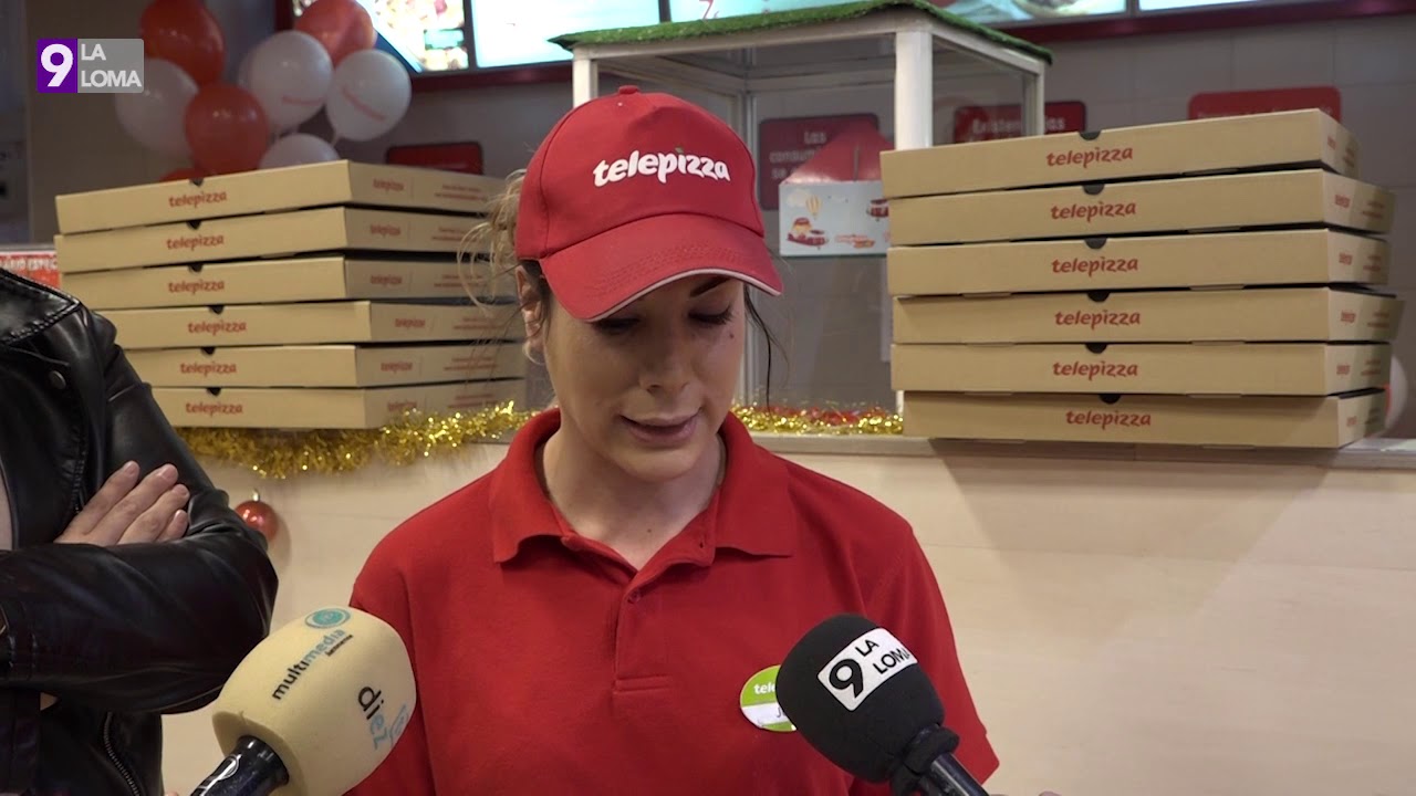 Navidad en La Loma · Entrega de pizzas solidarias de Telepizza en Úbeda