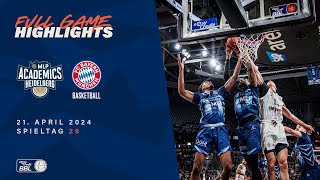 MLP Academics Heidelberg vs. FC Bayern München Basketball - Full Game Highlights - St 29, 2023/24