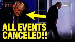 Trump SUDDENLY CANCELS All HIS EVENTS for 3 DAYS!!!