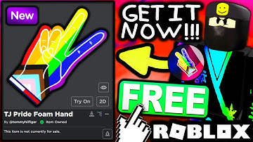 FREE ACCESSORY! HOW TO GET TJ Pride Foam Hand! (ROBLOX Tommy Play Event)