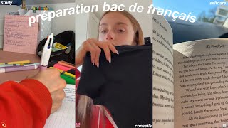 préparation du bac de français (study motivation, conseils et selfcare)