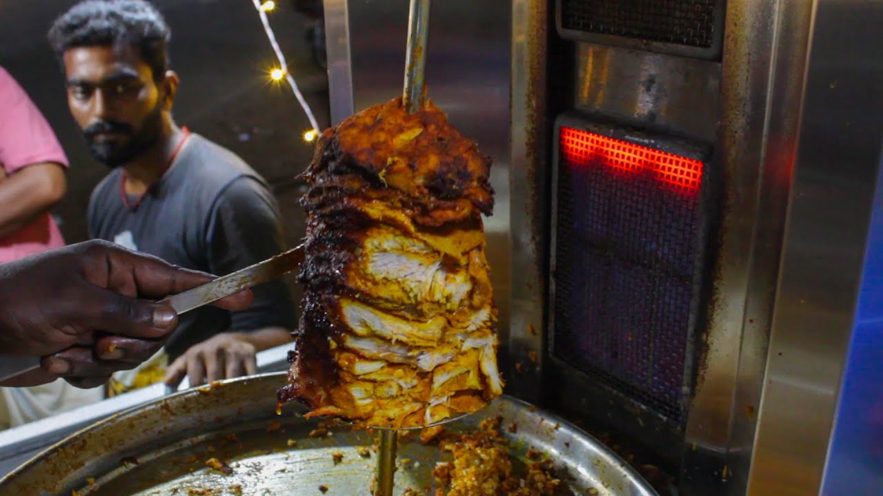 CHICKEN SHAWARMA ROLL  BBQ, Tikka | Csk Food Truck Thanjavur |  Street Food in India ,Thanjavur | South Indian Food