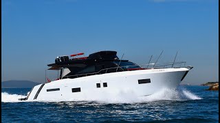 21 m Custom built Aluminum Motor Yacht For Sale with NEW VOLVO IPS 800 Engines interior walkthrough