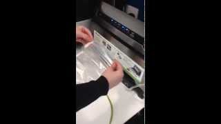 How to make a bag using the end of the FoodSaver Roll
