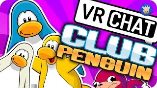 VRChat Club Penguin Photoshoot & Knuckles | VRChat gameplay Funny Moments