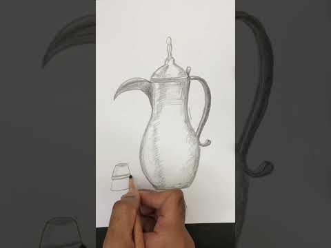 رسم دلة قهوة Art Like Subscribe Video Viral