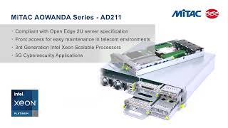 mitac aowanda multi-node edge server - ocp inspired™ product