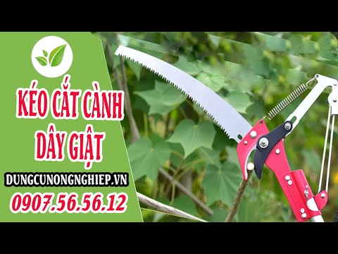Video Tháo lấp sử dụng Kéo cắt cành trên cao 5m HM150 |... - youtube