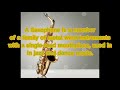 What is a saxophone  hear and read full text robinbeare