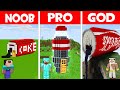 SECRET COCA COLA HOUSE! Minecraft - NOOB vs PRO vs GOD