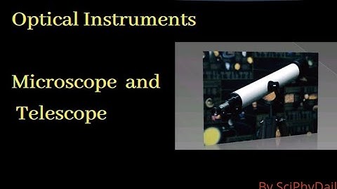 Optical Instruments - Microscope and Telescope
