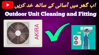 Ac Outdoor Unit Cleaning And Fitting
