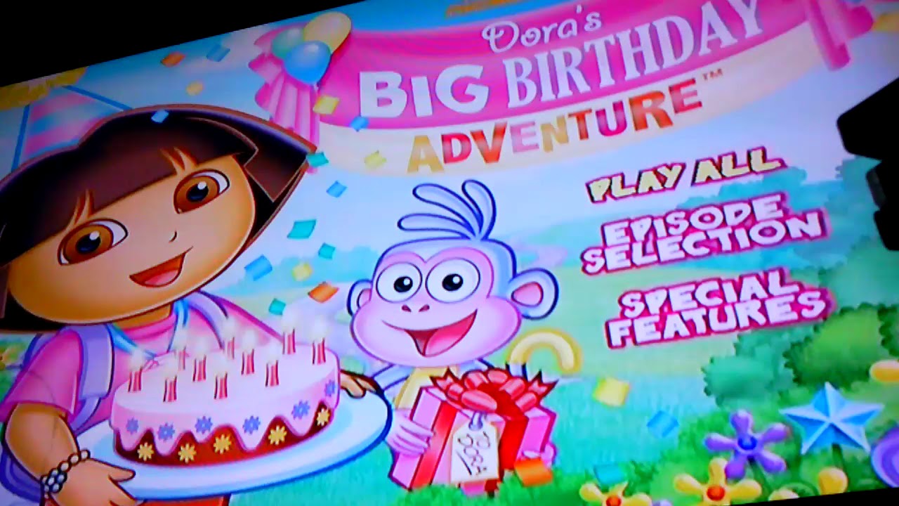 Dora The Explorer Dora S Big Birthday Adventure Dvd Overview Menu