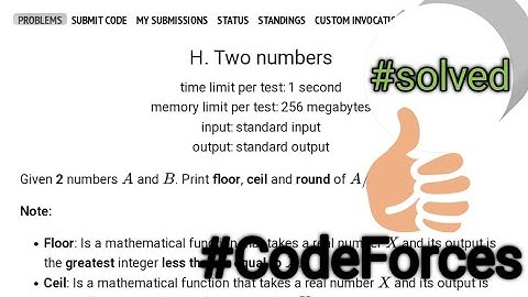 H. Two numbers || codeforces || problemSolving with c++