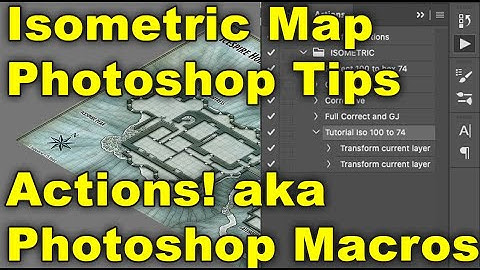 Isometric Map Photoshop Tips - Actions