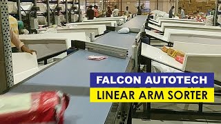 Linear Sorter  Linear Side Arm Sorter by Falcon Autotech