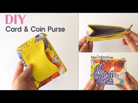 DIY Card Wallet U0026 Coin Purse | Simple Making | Free Pattern