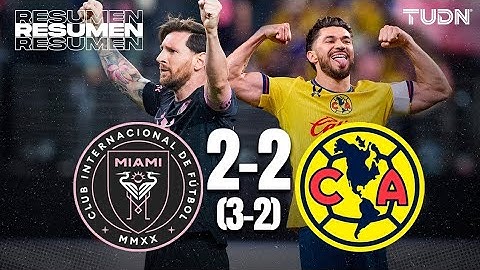 Resumen y goles l Inter Miami 2(3)-(2)2 América l Amistoso Internacional 2025 l TUDN