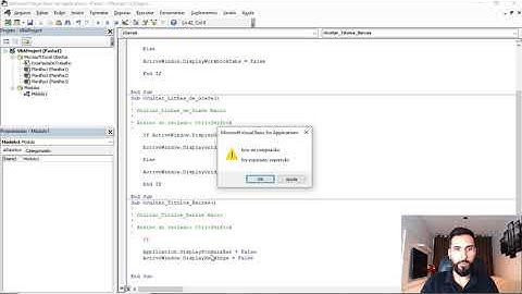 VBA Excel -  Criar teclas de atalho - Ocultar (guias, linhas de grade, barra de títulos)