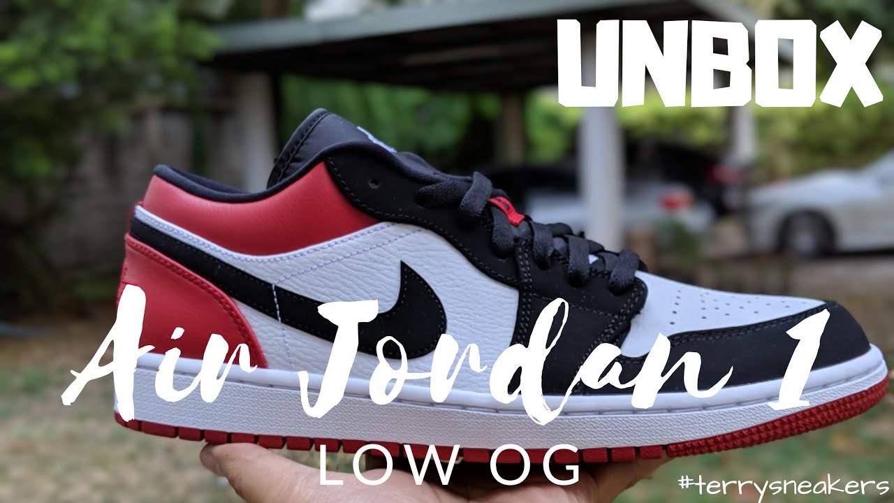 Unbox แกะกล อง Air Jordan 1 Low Retro ส Og Youtube