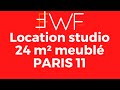 Vido location studio meuble paris 11 par fwf invest