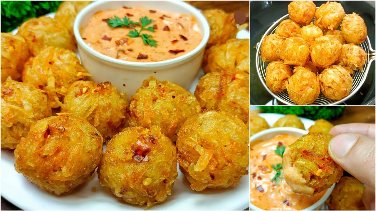 Iftar Special Recipes | Viral Aloo Laccha Ball with Chili Mayo Sauce ...