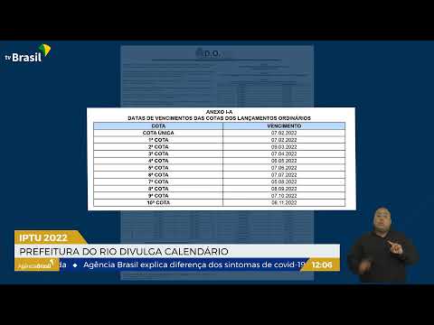 RJ | Calendário do IPTU de 2022 é divulgado pela prefeitura
