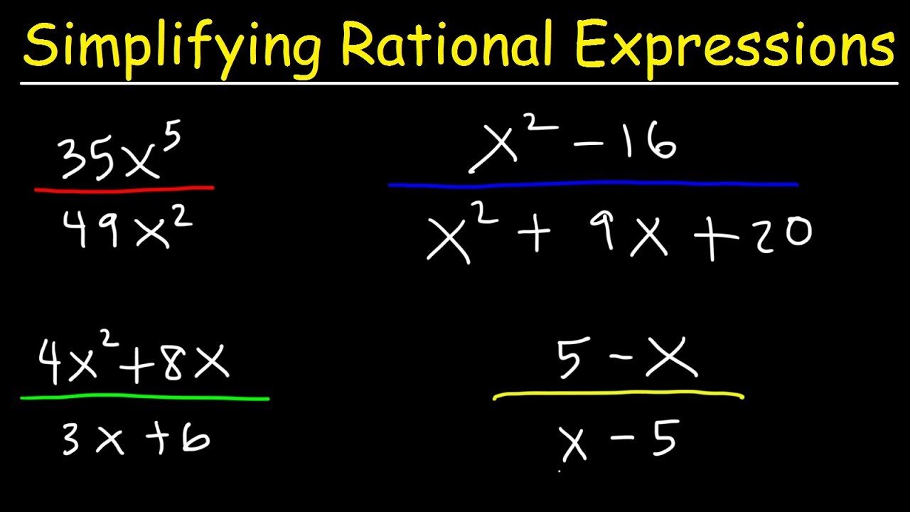 rational algebraic expression problem solving