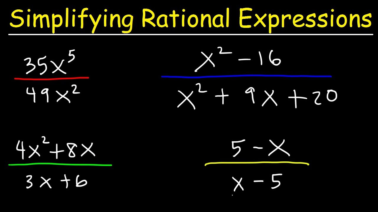 Simplifying Rational Expressions