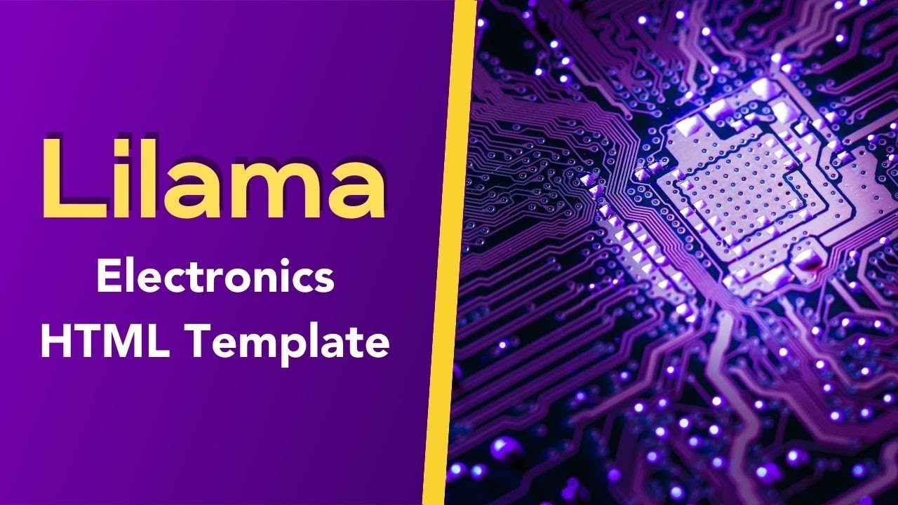 Electronics Section Html Lilama - Electronics HTML Template | Electronics Website Template - YouTube