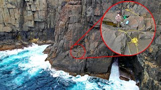 Fishing from a Massive Cliff