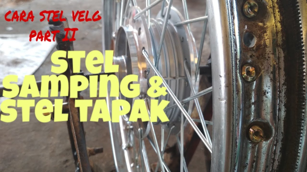 Stel velg atau setel jari jari motor - YouTube