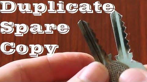 How To Copy or Spare Key In 3 minutes