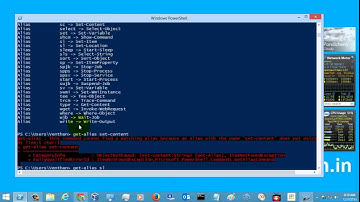 Windows Powershell Tutorial - Get-Alias, Set-Alias