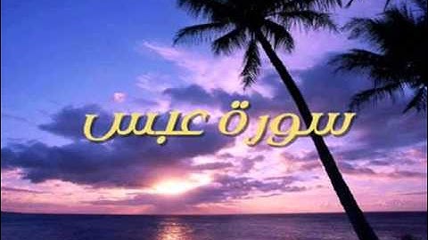 سورة عبس  sorat abasa  -  وليد النائحي