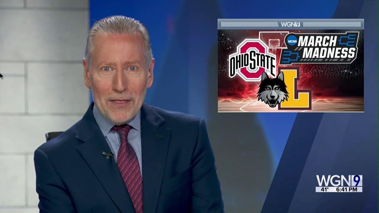 WGN Radio Sports Director Dave Eanet anchoring sports on WGN-TV 6pm News March 18,2022