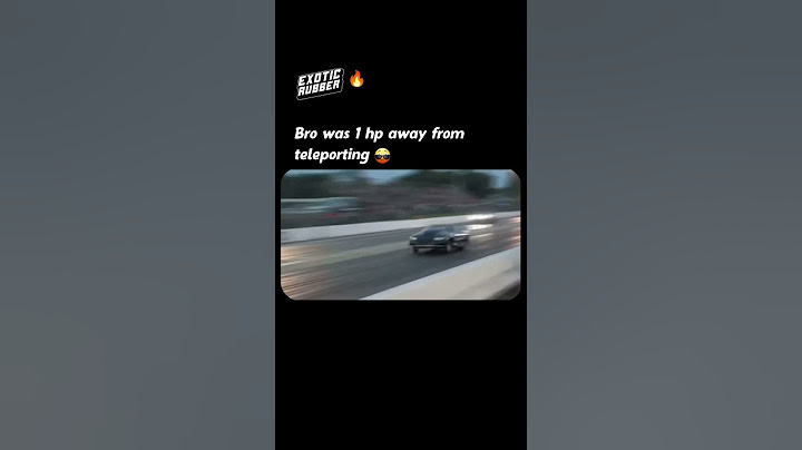 Car is so fast he almost teleported