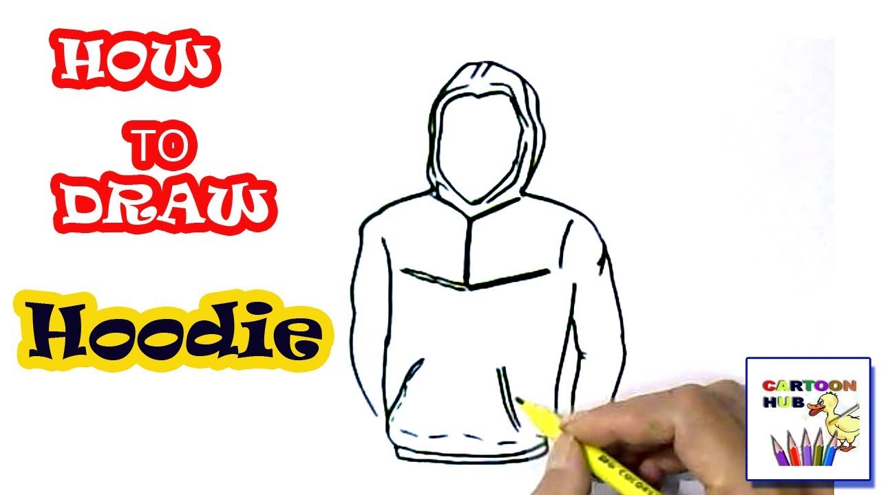 How To Draw Hoodie In Easy Steps Step By Step For Children Kids Beginners Youtube