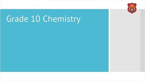 DBS Grade 10 Subject Choice - Chemistry