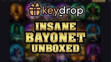🏆 INSANE BAYONET UNBOXING 🏆 KeyDrop Case Opening (KeyDrop Promo Code)