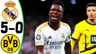 Real Madrid vs Borussia Dortmund 50  All Goals and Highlights  2024  VINI JR